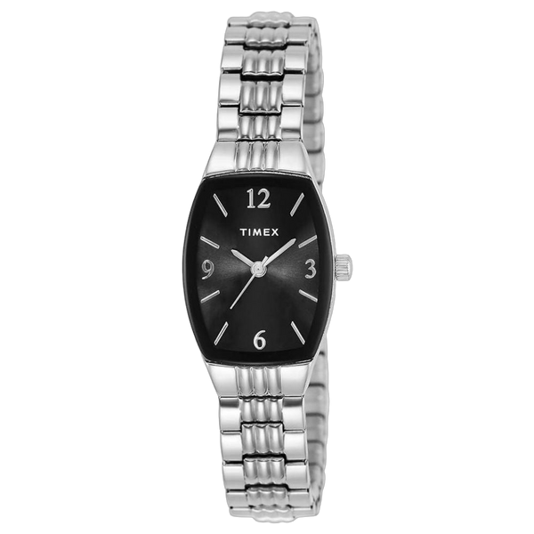 Timex Stainless steel case watch in black