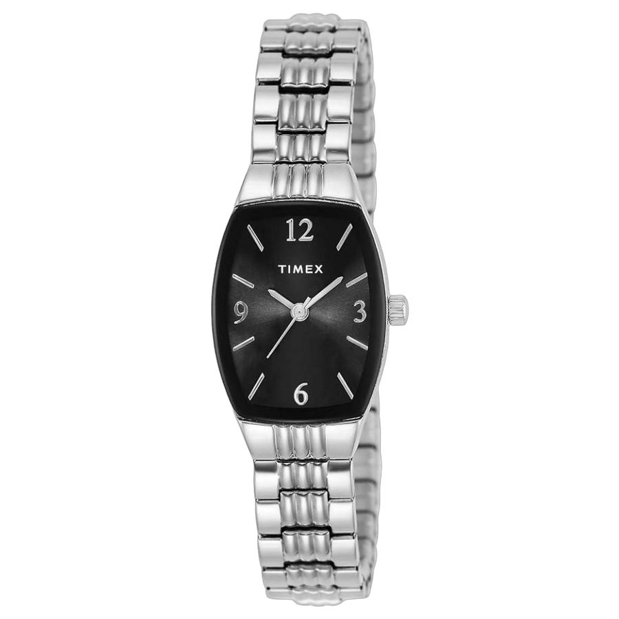 Timex Stainless steel case watch in black
