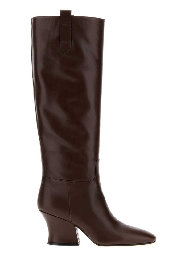 Jil Sander Exterior: 100% Calf; Interior: 100% Leather; Sole: Leather boot in brown