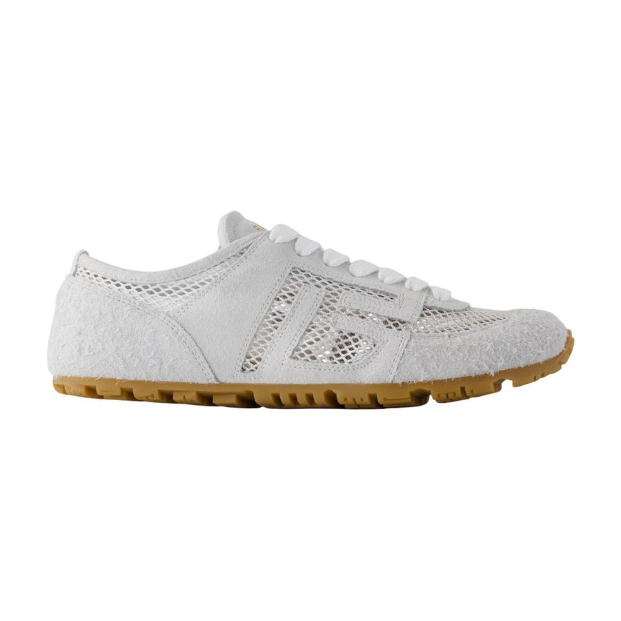 Balmain Calfskin sneaker in white