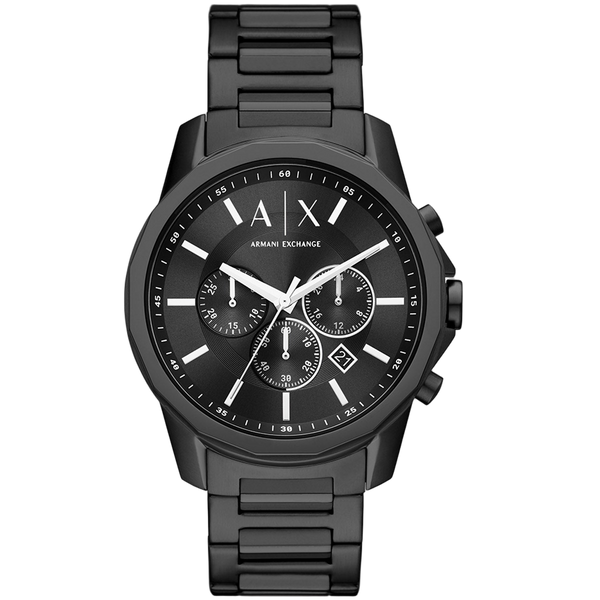 Armani Exchange Stainless steel case watch in black