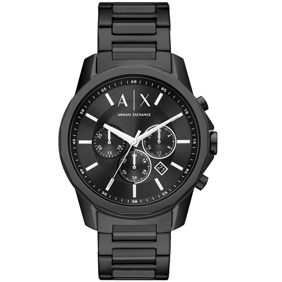 Armani Exchange Stainless steel case watch in black