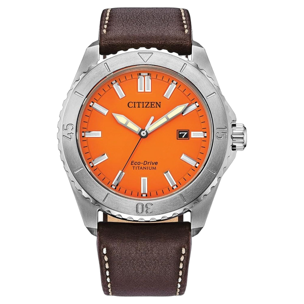Citizen Stainless steel case watch in orange