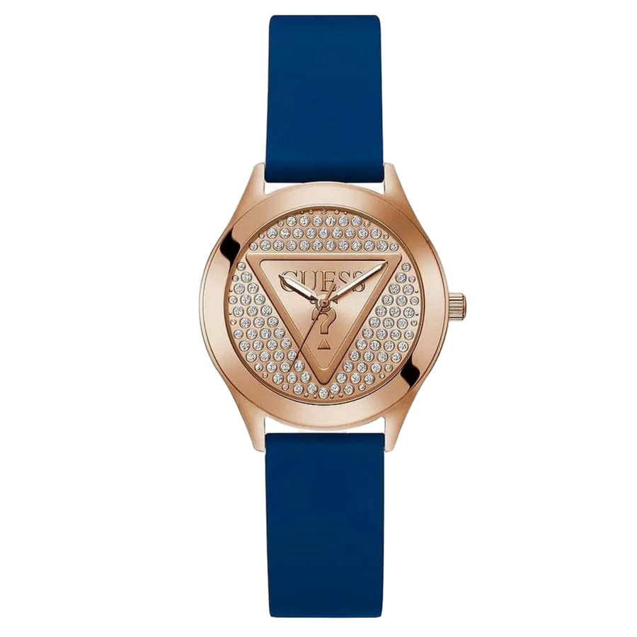 Guess Stainless steel case watch in brown