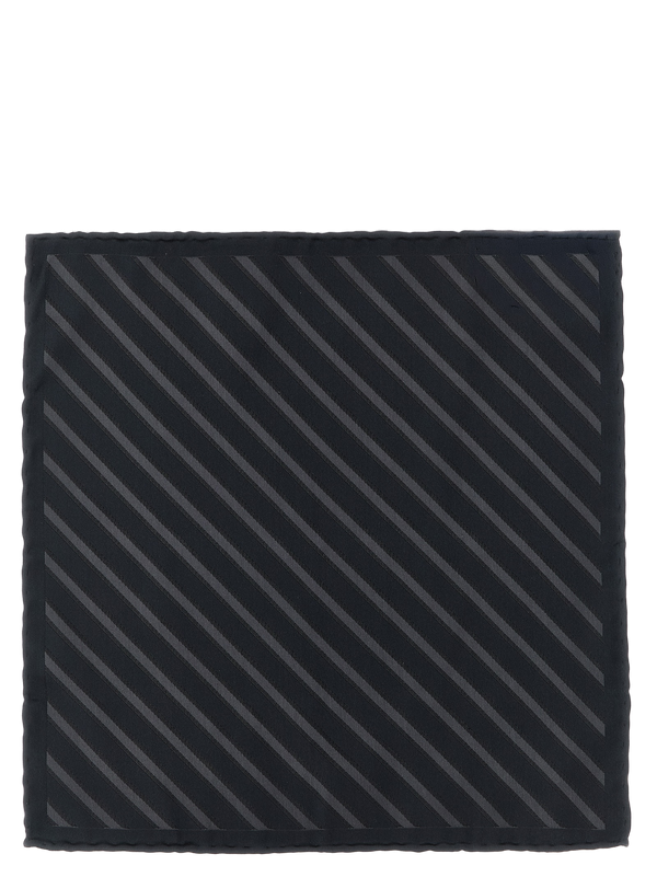 Gray Silk Pocket Square Accessory