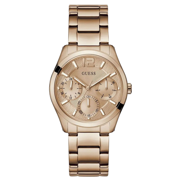 Guess Stainless steel case watch in rose gold