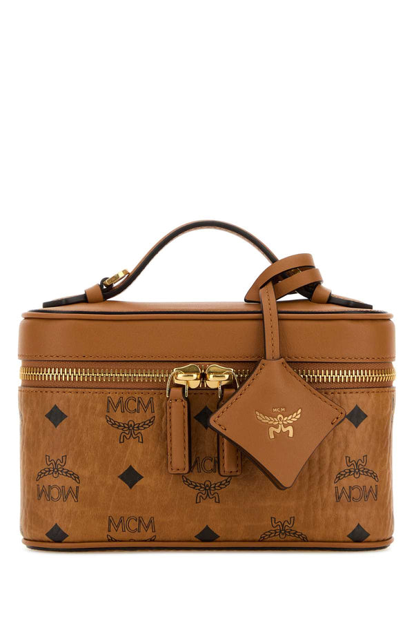 Printed Canvas Aren Handbag Cognac Borse A Mano