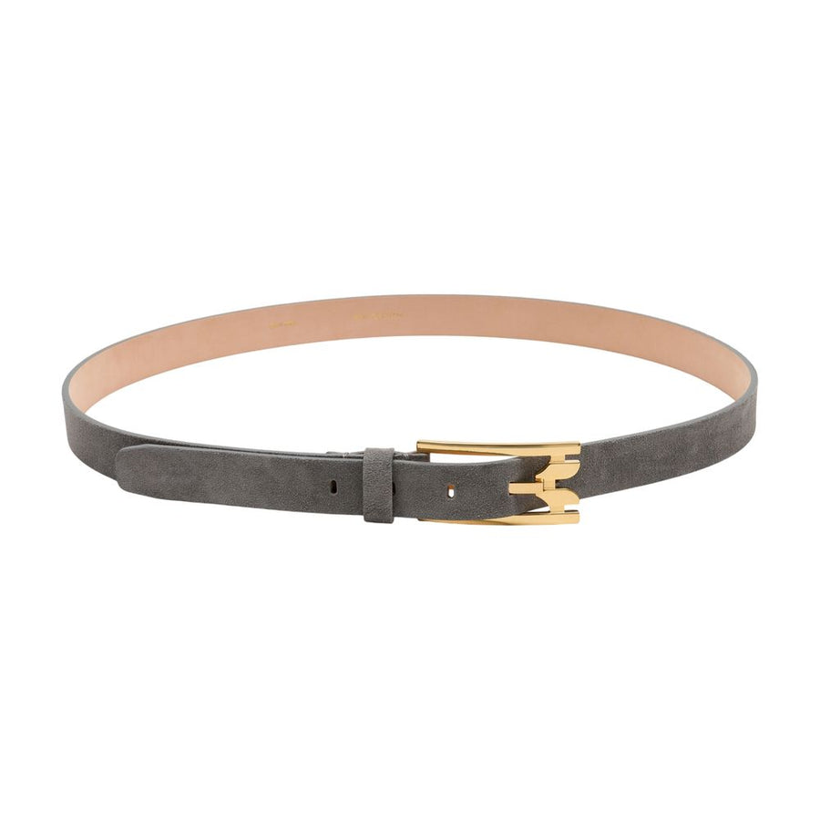 Victoria Beckham Calfskin belt in gray