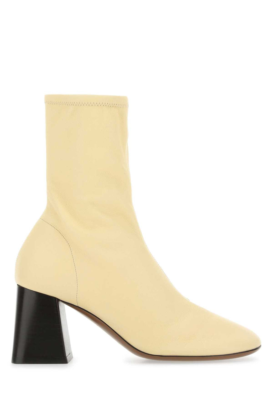 Neous Exterior: 100% Leather ankle boot in beige