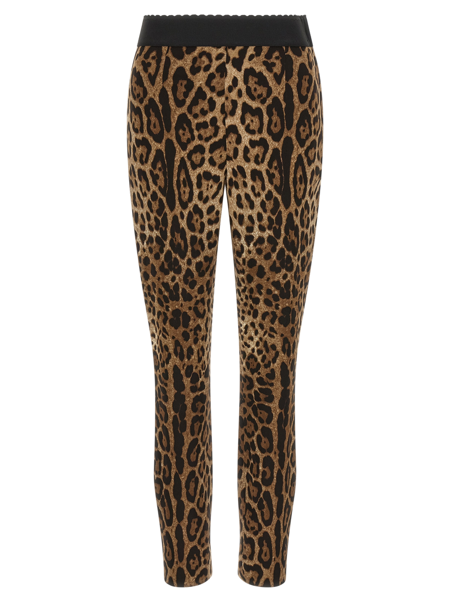 Brown Viscose Leggings Clothing