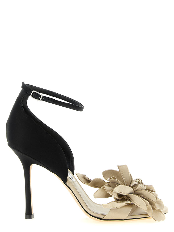Jimmy Choo 77% Fabric sandal in multicolor