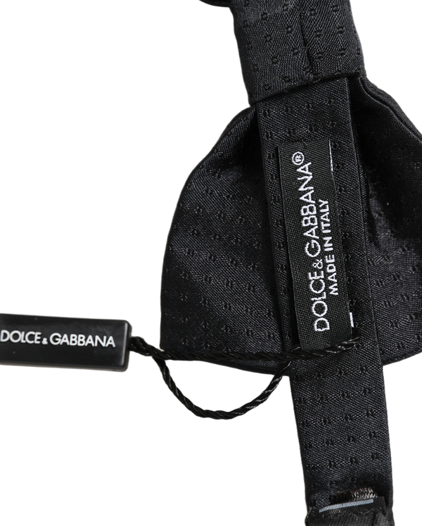 Dolce & Gabbana 100% Silk bow tie in black