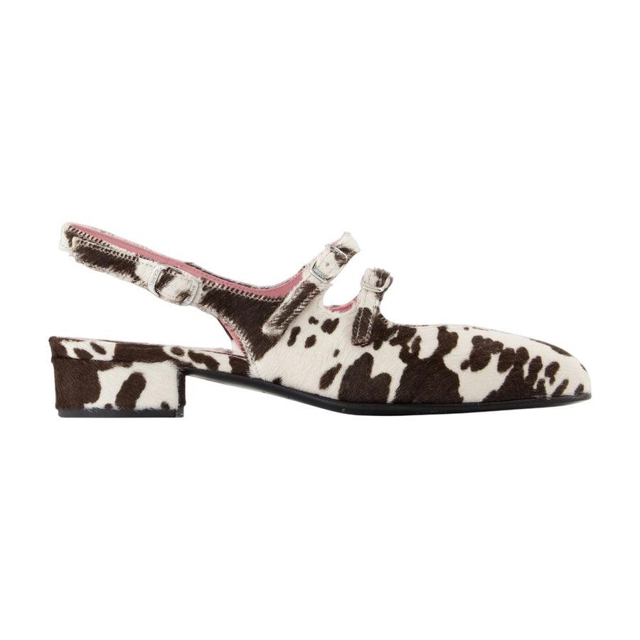 Carel calfskin heel in multicolor