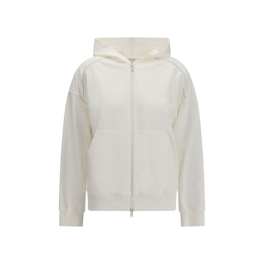 White Cotton Sweatshirt Clothing