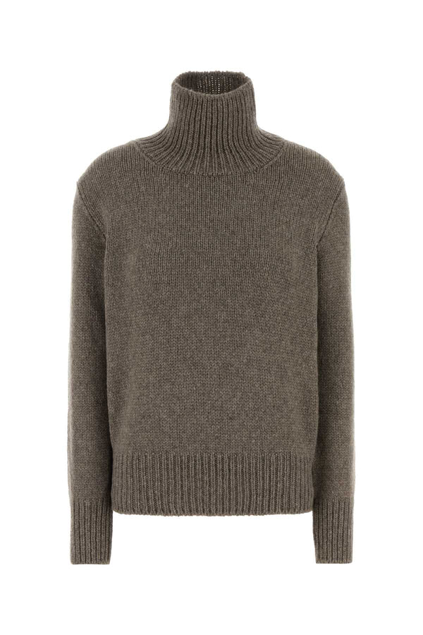 Dove Grey Cashmere Blend Plira Sweater Greytaupe Exterior: Nylon T-shirt