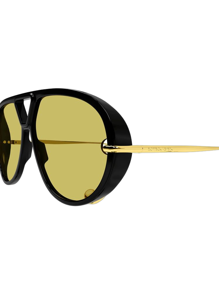 Bottega Veneta BV1273S Recycled Acetate frame; Bio Nylon lenses; Metal temples sunglasses in black