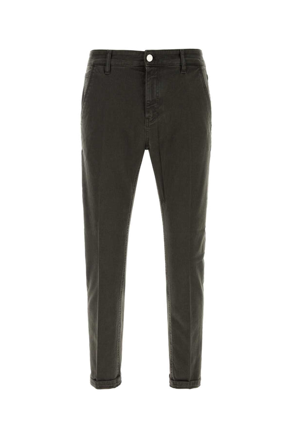 Charcoal Stretch Denim Jeans Tmoro Exterior: Cotton Elastane