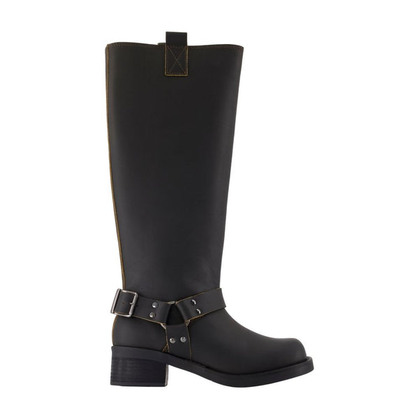 SamsøE SamsøE Leather boots in black