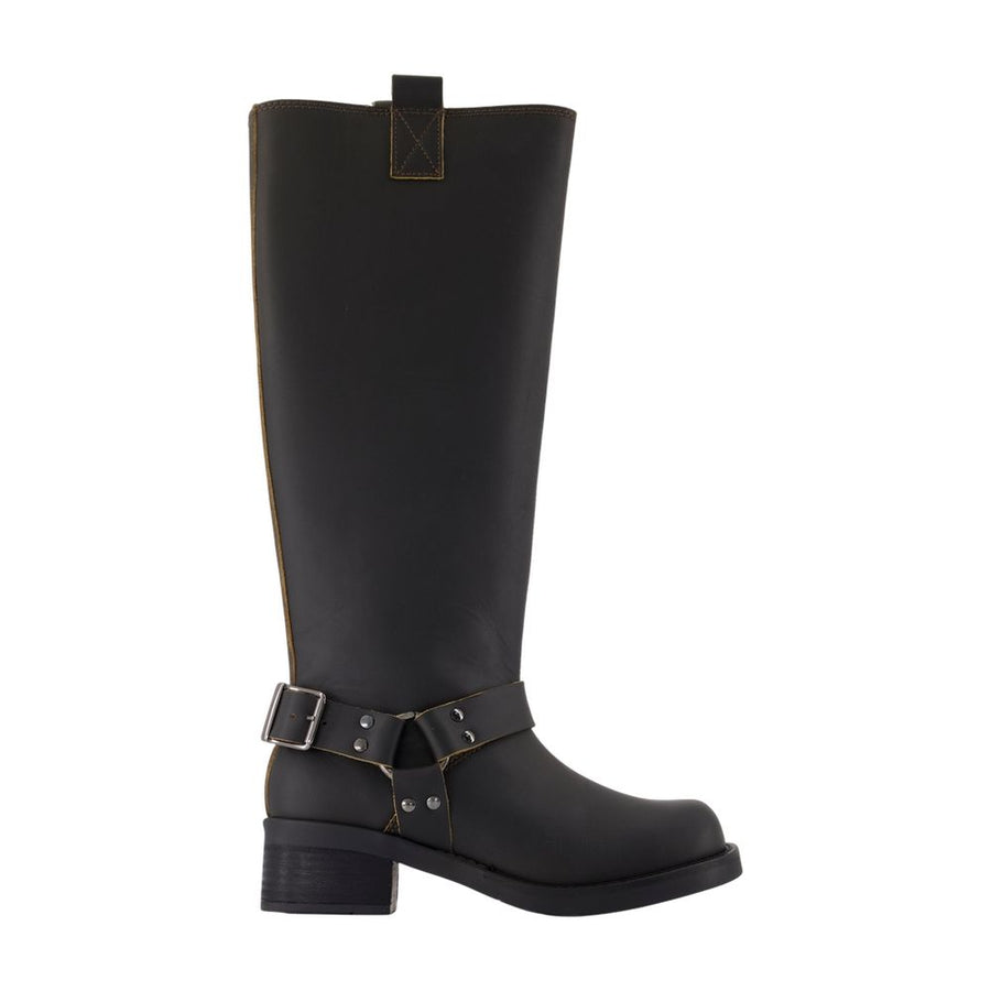 SamsøE SamsøE Leather boots in black