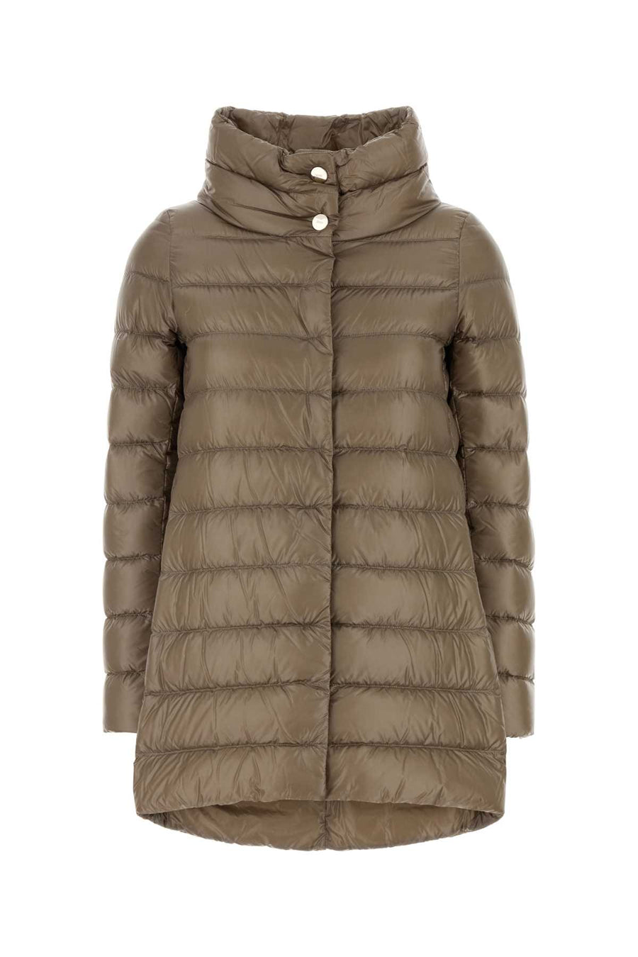 Dove Grey Nylon Amelia Down Jacket Tortorachiaro Piumini