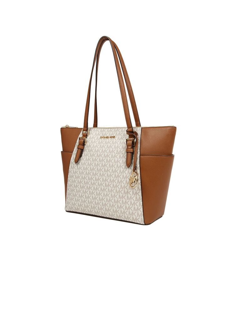 Michael Kors Polyvinyl Chloride tote bag in brown