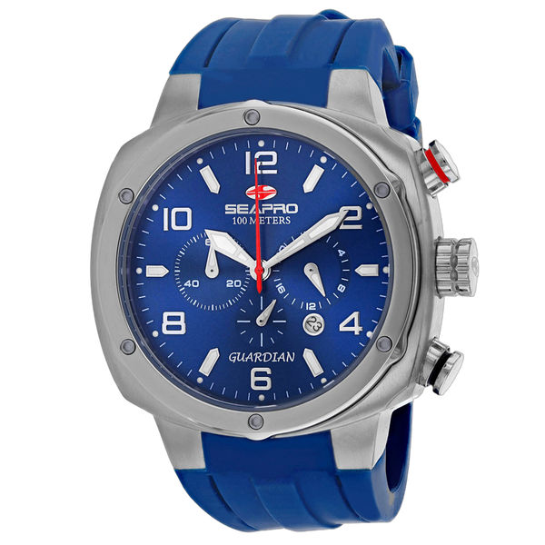 Seapro Stainless steel case watch in blue