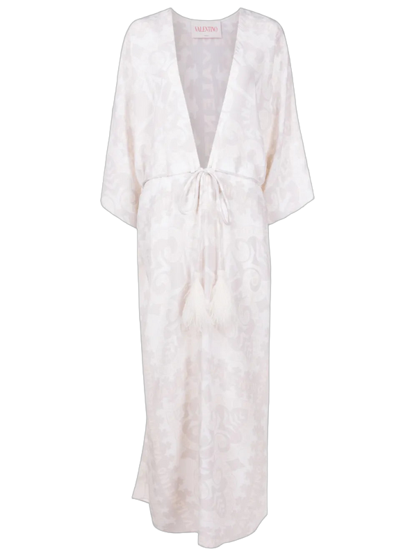 Valentino Silk beach cover-up in beige