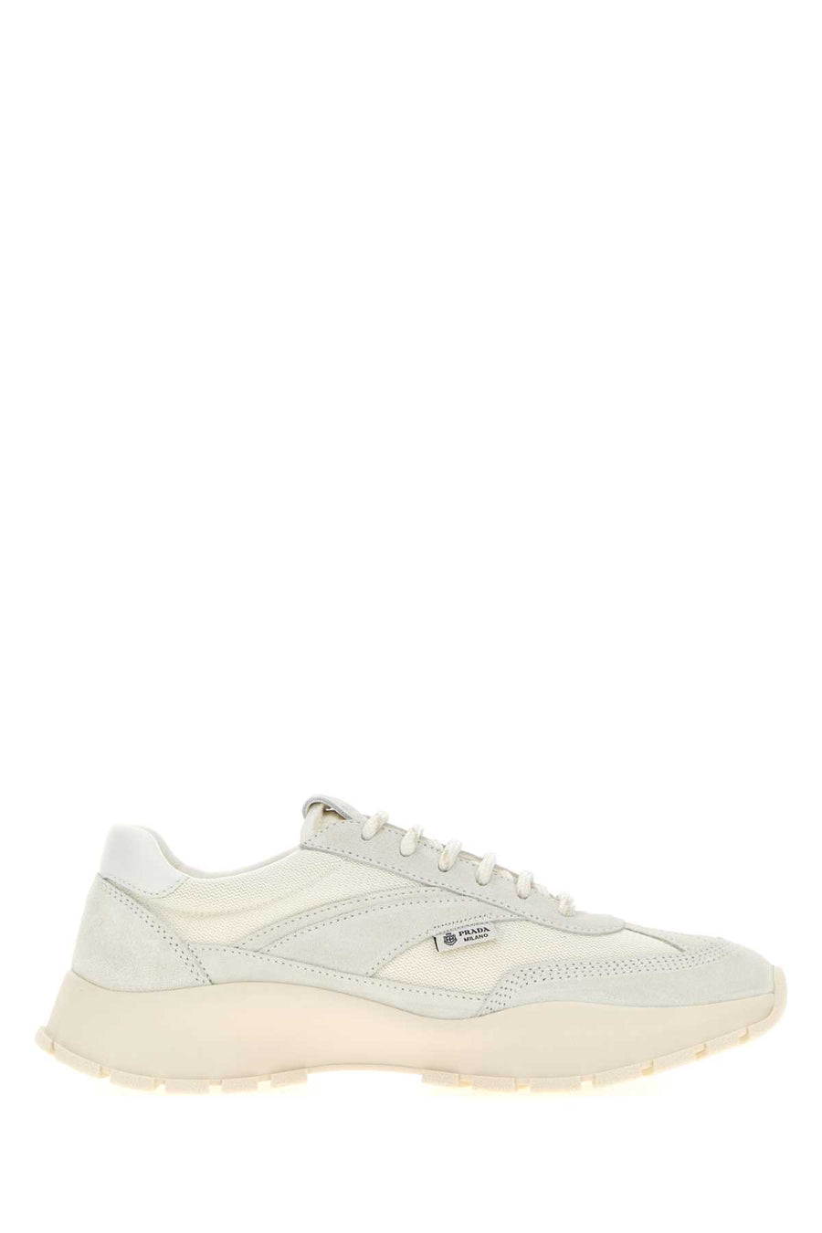 Prada 100% Recycled Polyamide sneaker in white