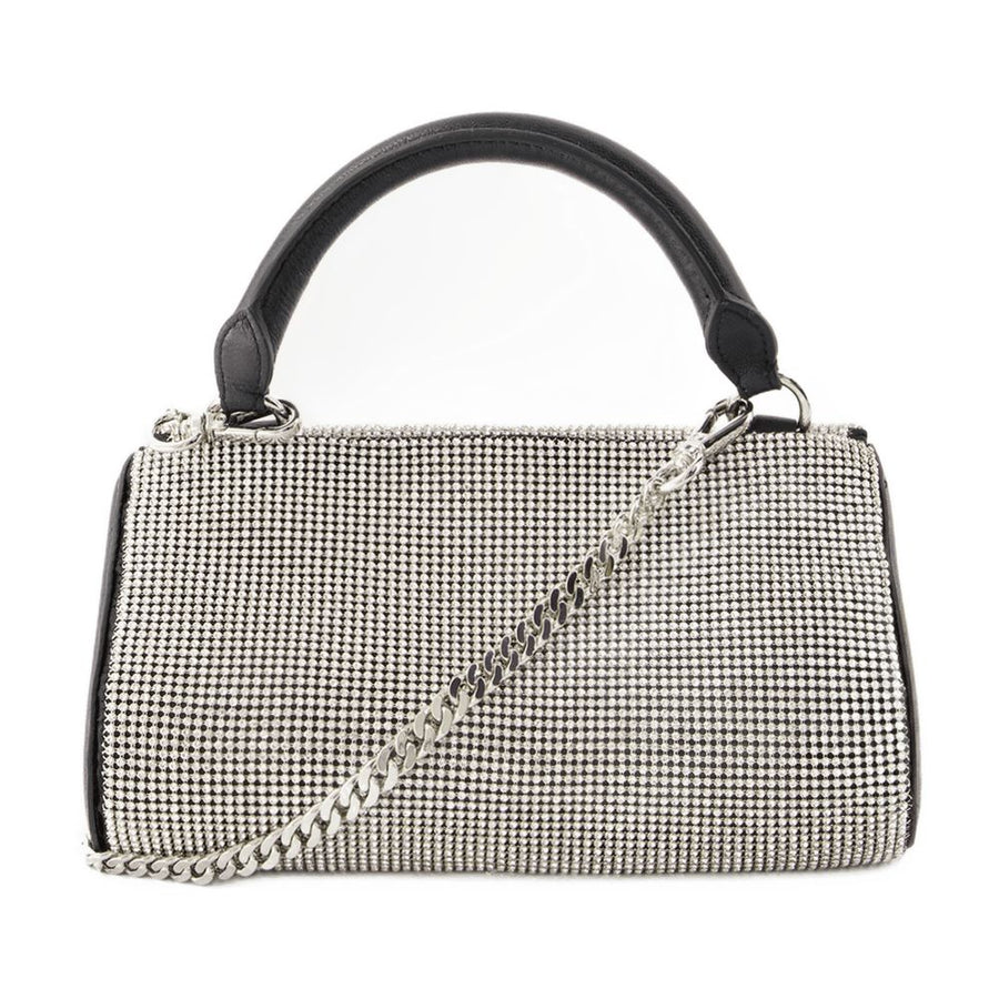 Kara Mesh shoulder bag in white