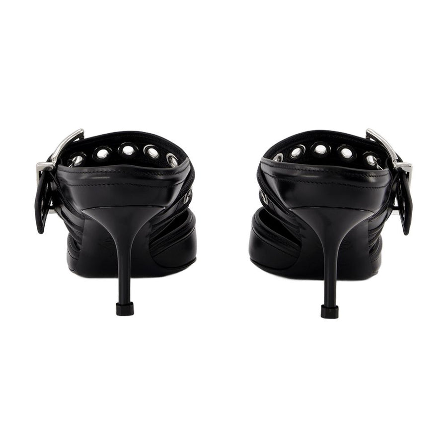 Alexander McQueen Leather sandals in black