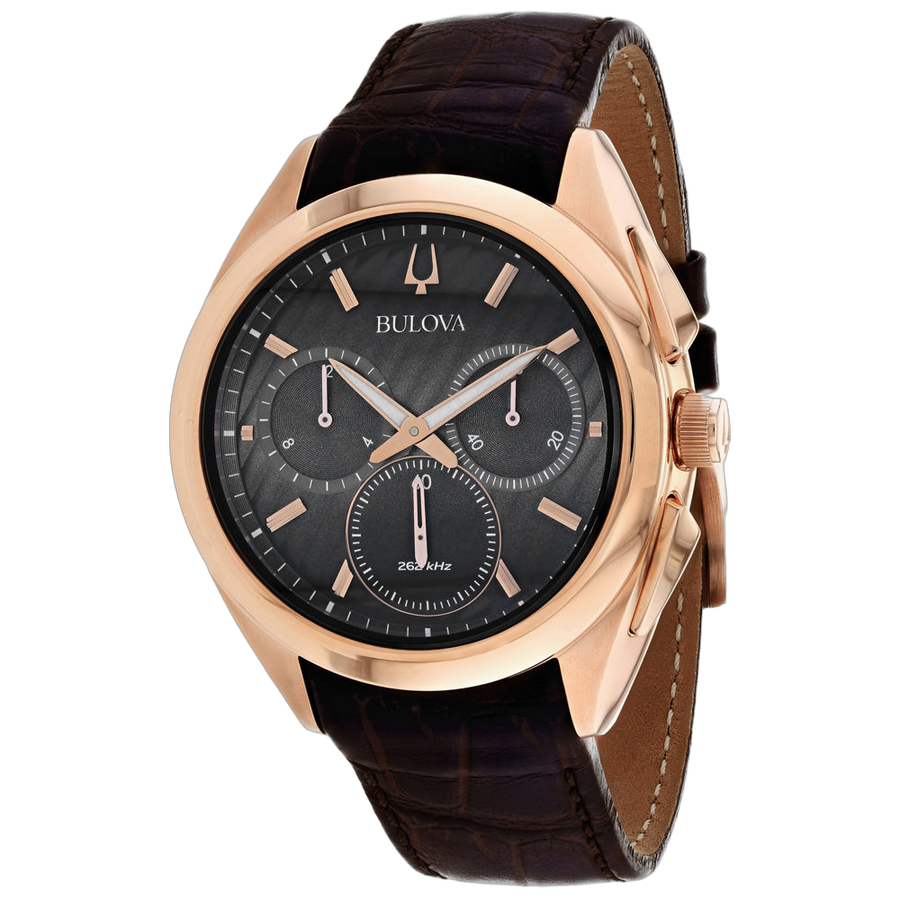 Bulova Stainless steel case watch in black