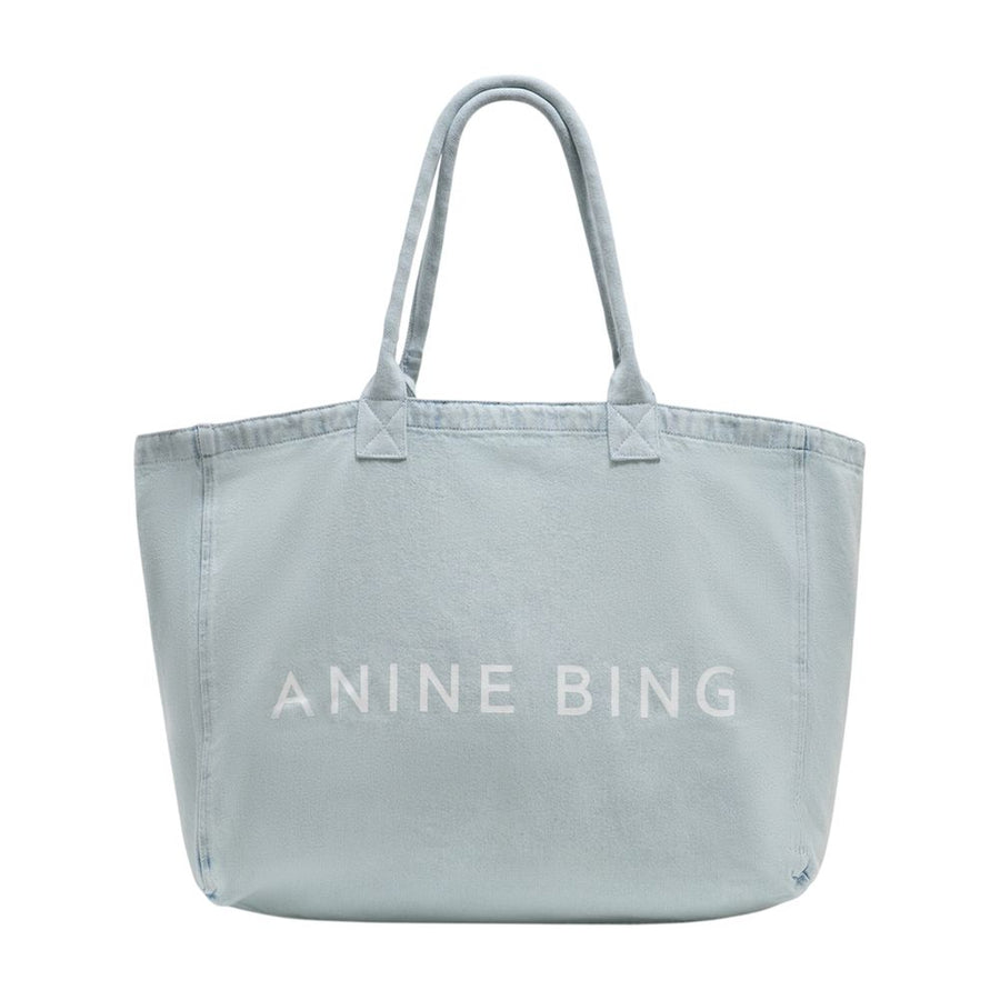 Anine Bing Cotton tote bag in blue