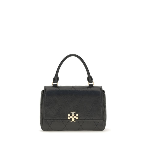Tory Burch 100% Calf Leather Bos Taurus top handle bag in black