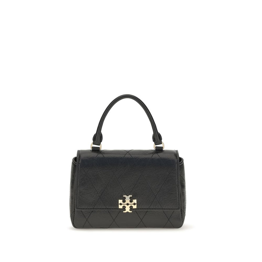 Tory Burch 100% Calf Leather Bos Taurus top handle bag in black
