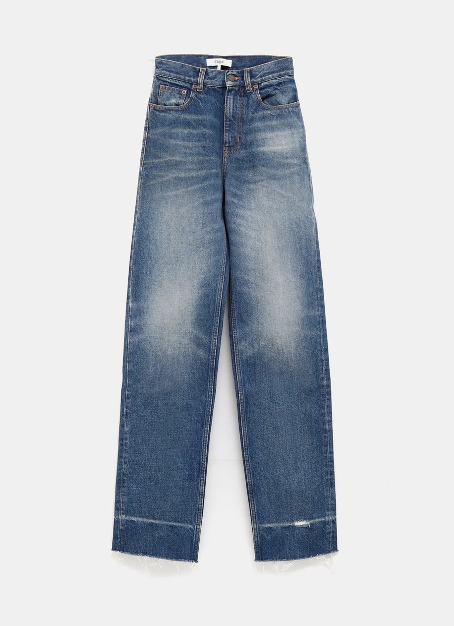 Chloé Cotton denim jeans in blue