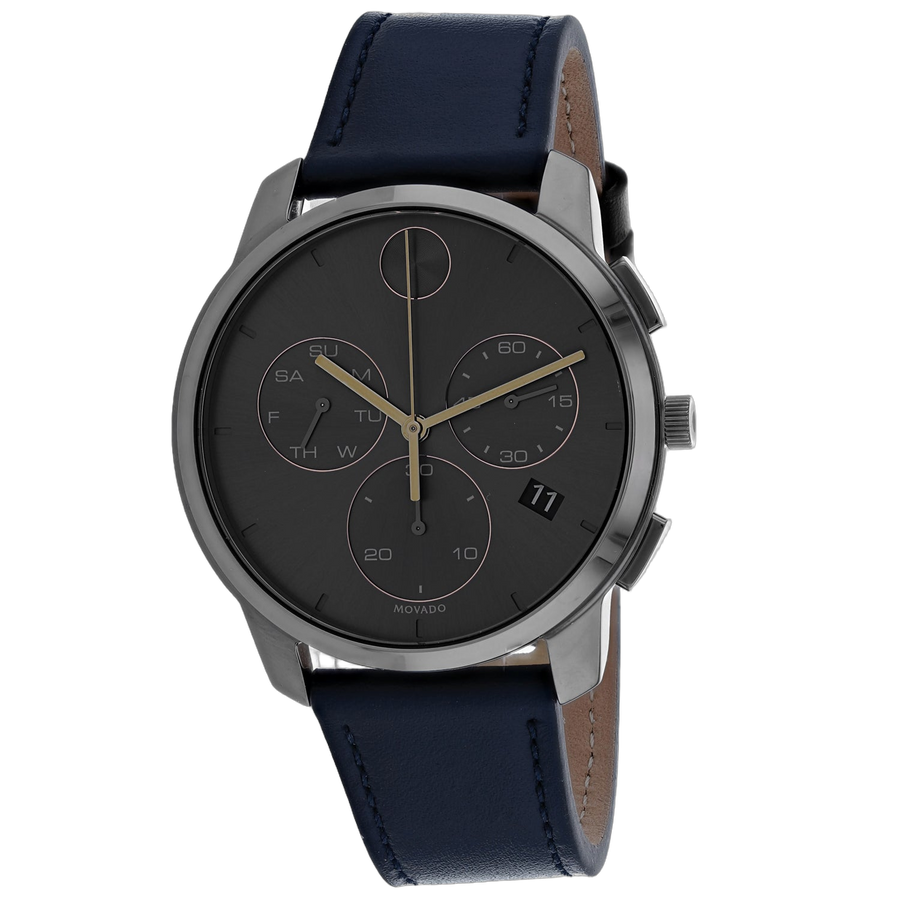 Movado Stainless steel case watch in gray