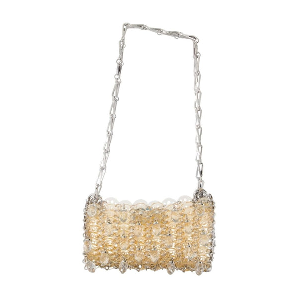 Rabanne acetate shoulder bag in gold