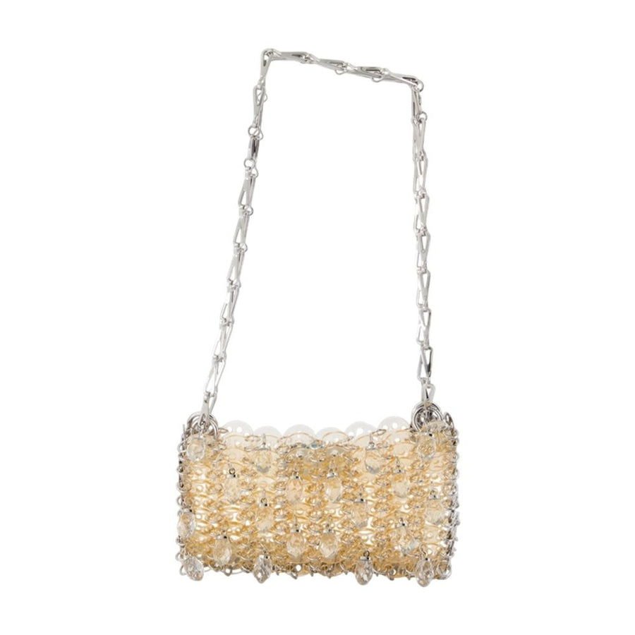 Rabanne acetate shoulder bag in gold