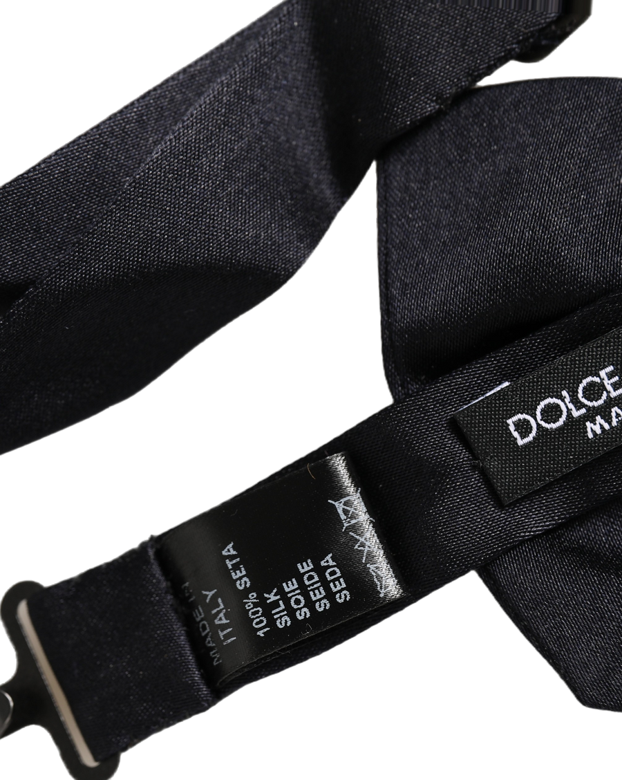 Dolce & Gabbana 100% Silk bow tie in black