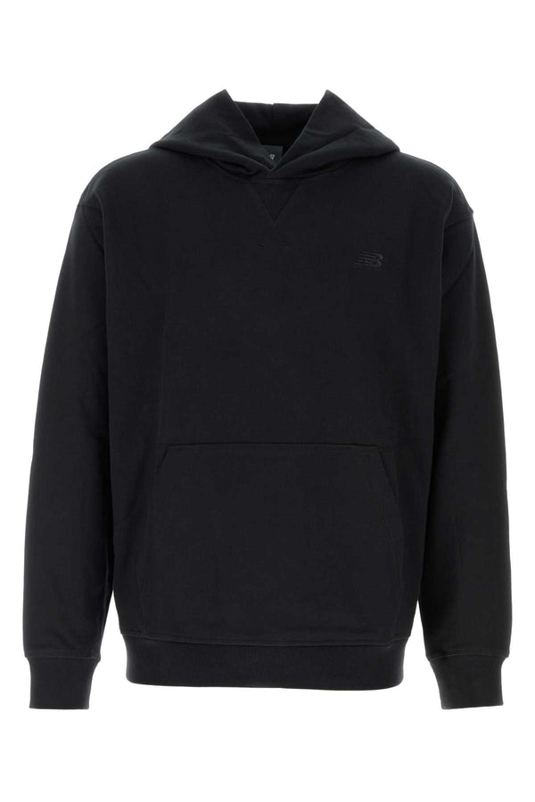 Black Cotton Sweatshirt Exterior: Felpe