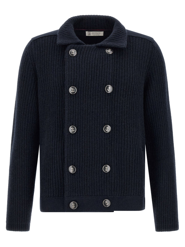 Brunello Cucinelli Cashmere cardigan in navy