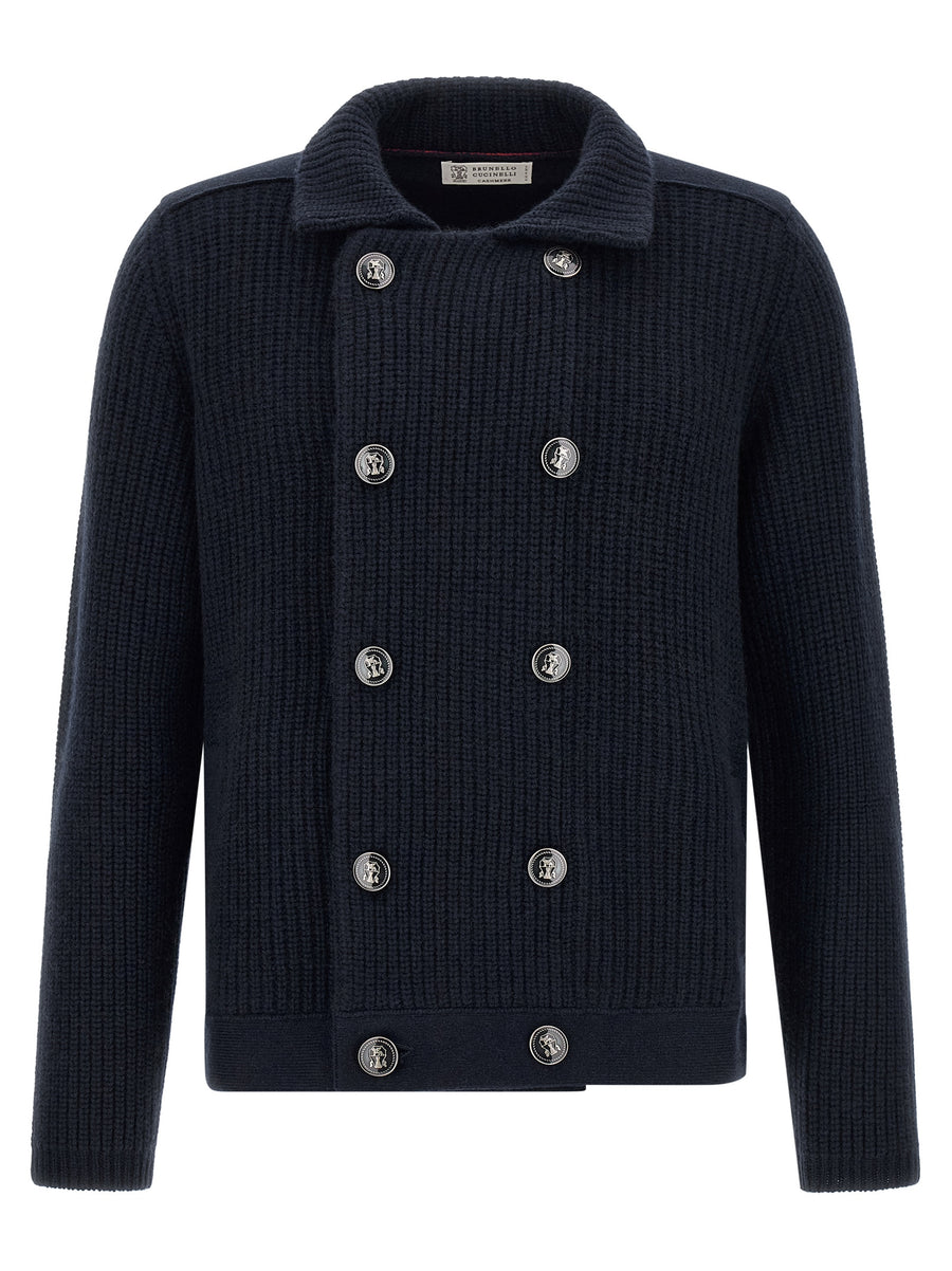 Brunello Cucinelli Cashmere cardigan in navy