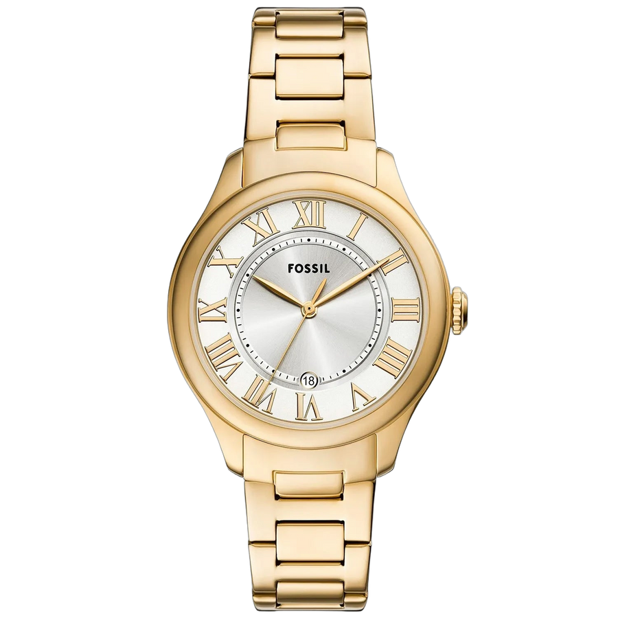 Fossil watch in gold