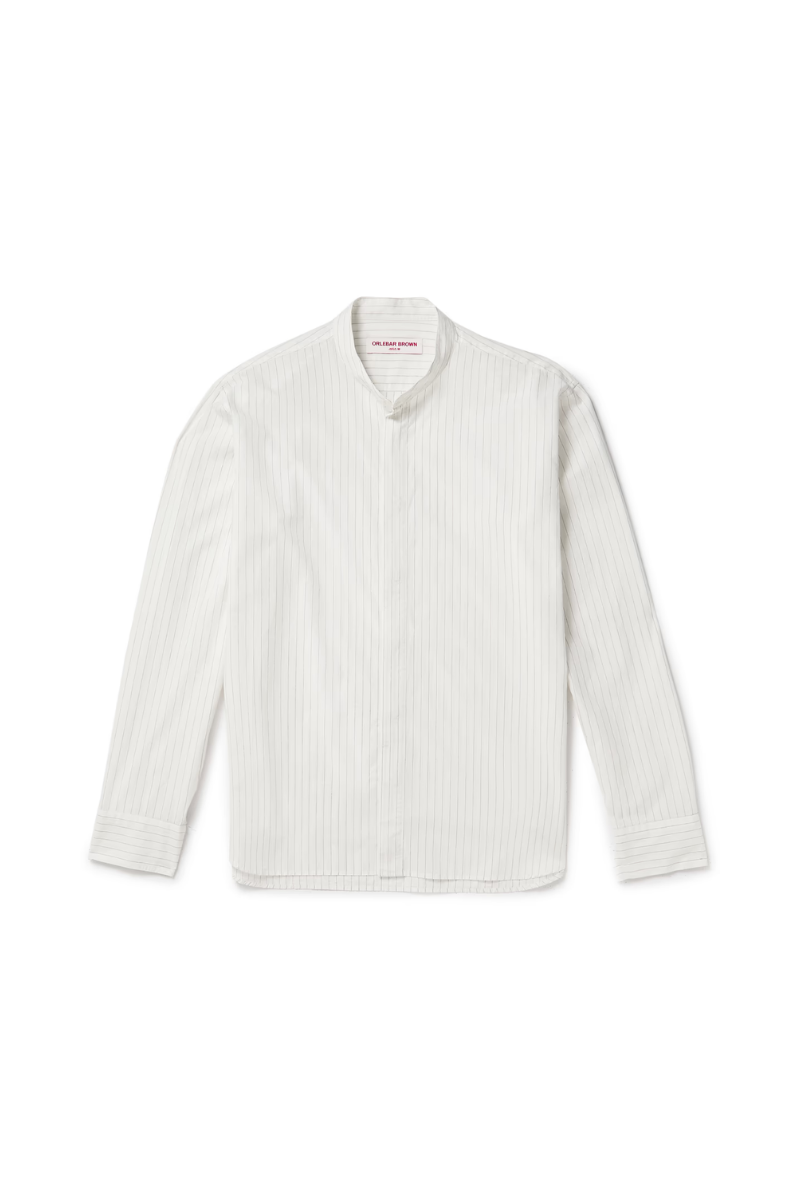 Orlebar Brown 100% cotton shirt in white