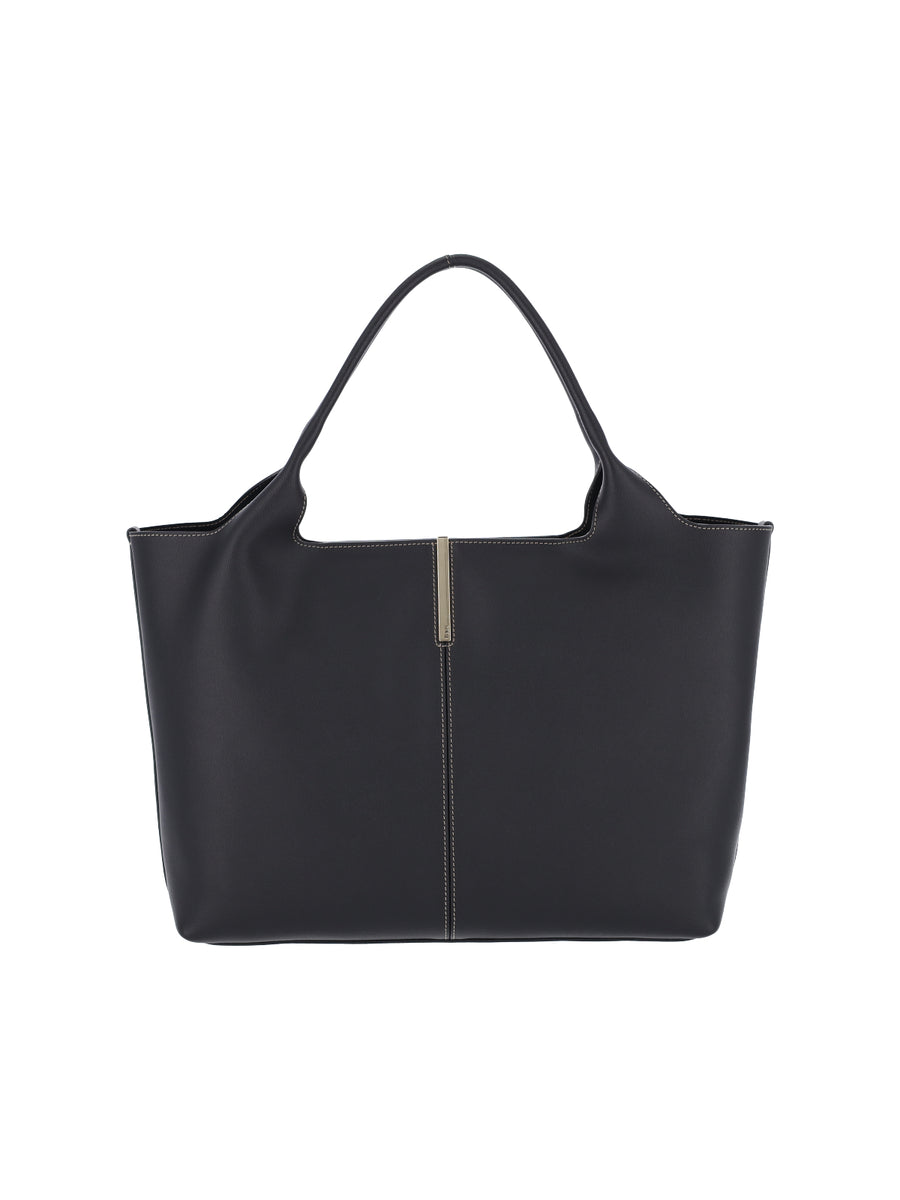 Tod's 100% Calf Leather tote bag in black