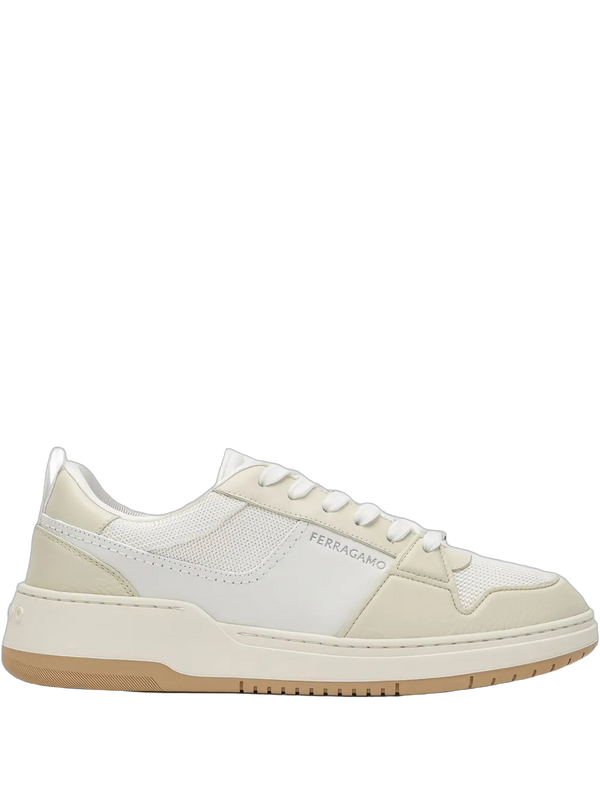 Ferragamo Leather sneaker in white