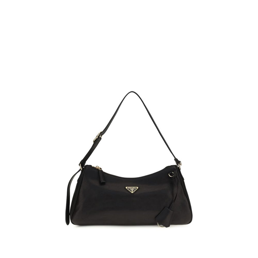 Prada 100% Calf Leather Bos Taurus shoulder bag in black
