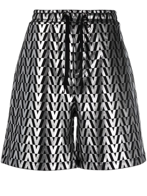 Valentino Cotton shorts in black