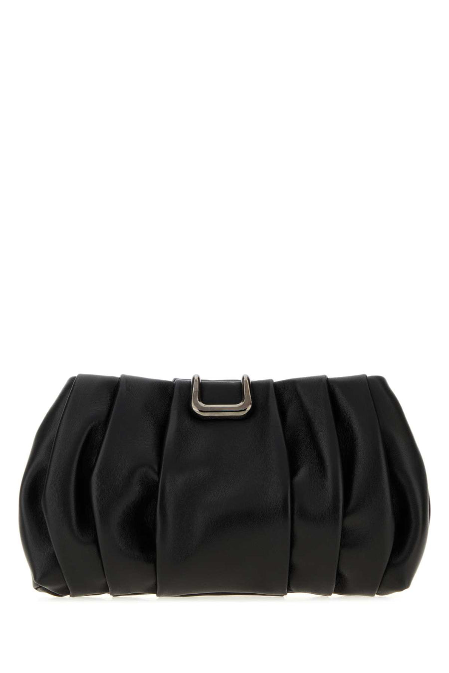Black Leather Clutch Nero Borse A Mano
