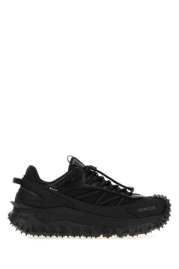 Moncler Sneakers Exterior: 100% Fabric sneaker in black